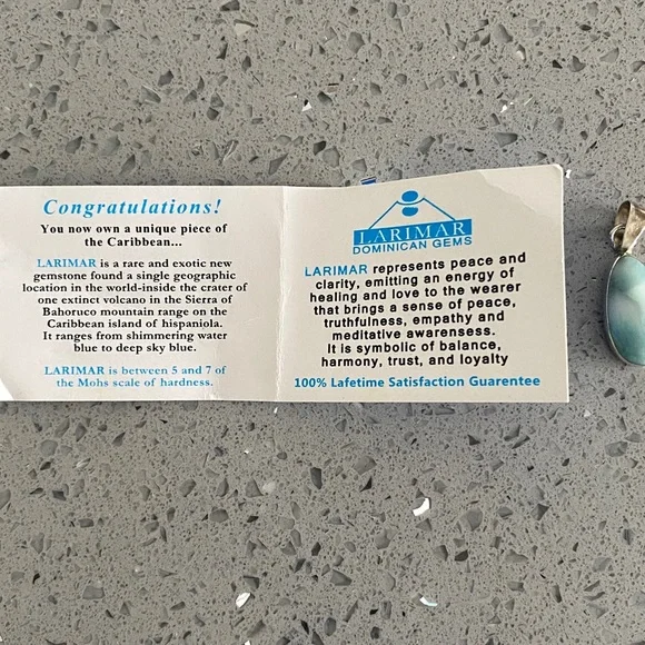 Larimar pendant - Picture 5 of 6